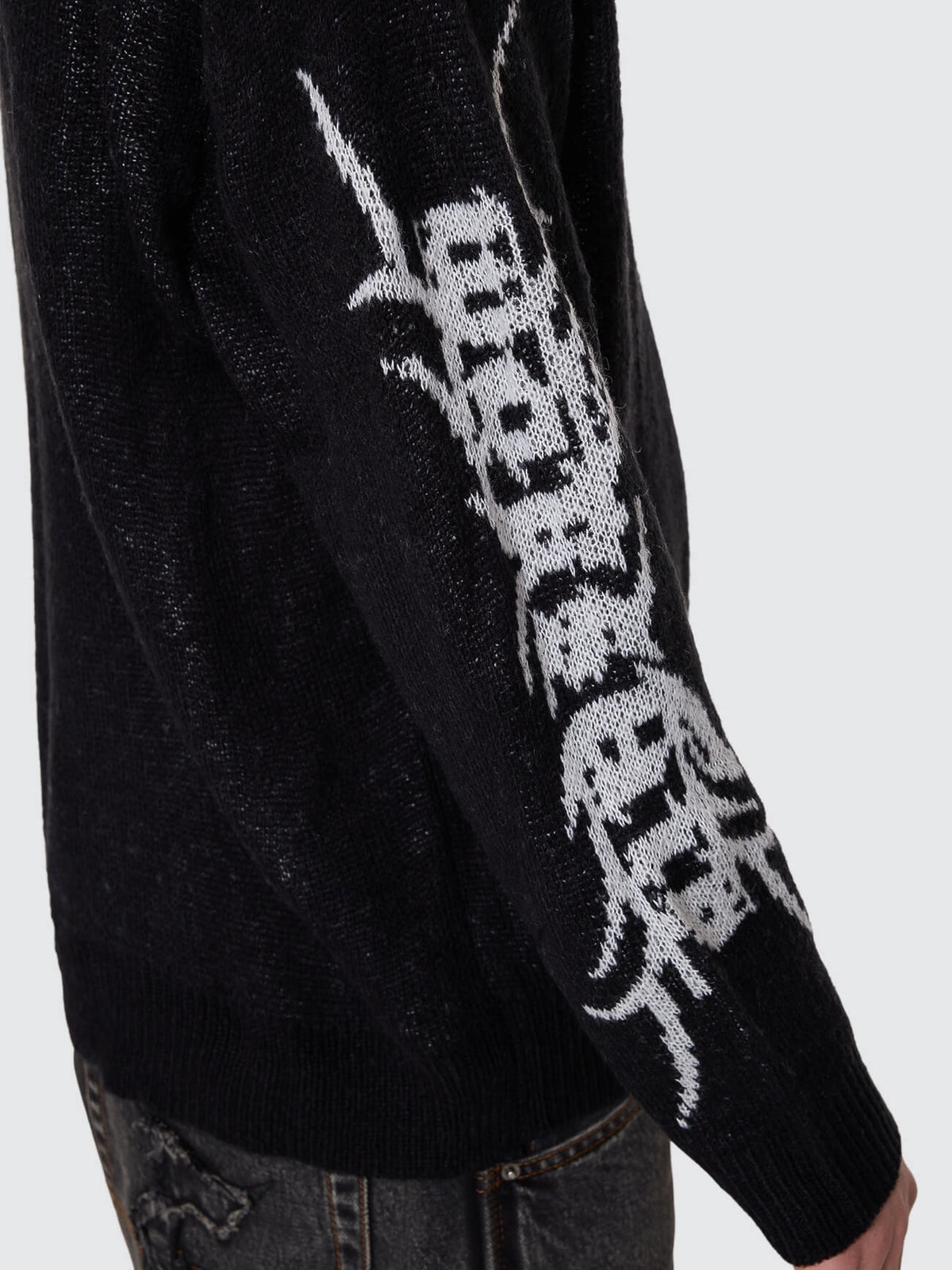 Trudge Knit Crew Black - Image 8