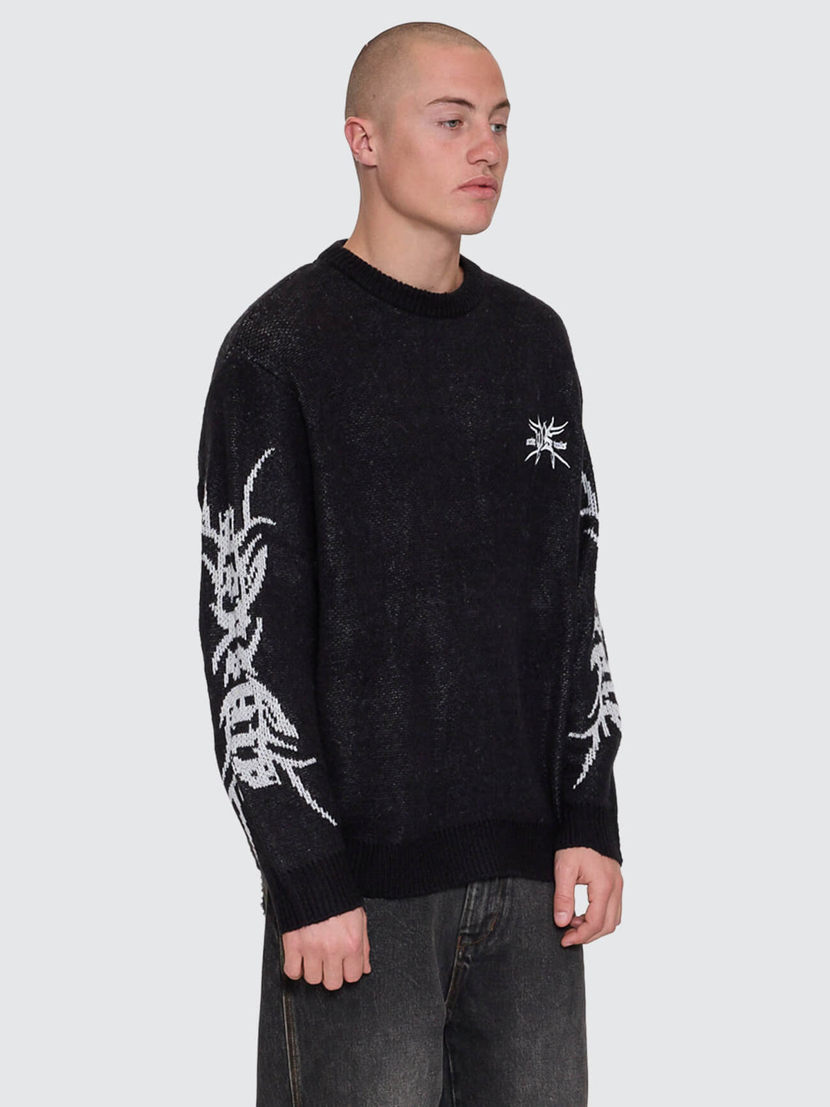 Trudge Knit Crew Black - Image 5