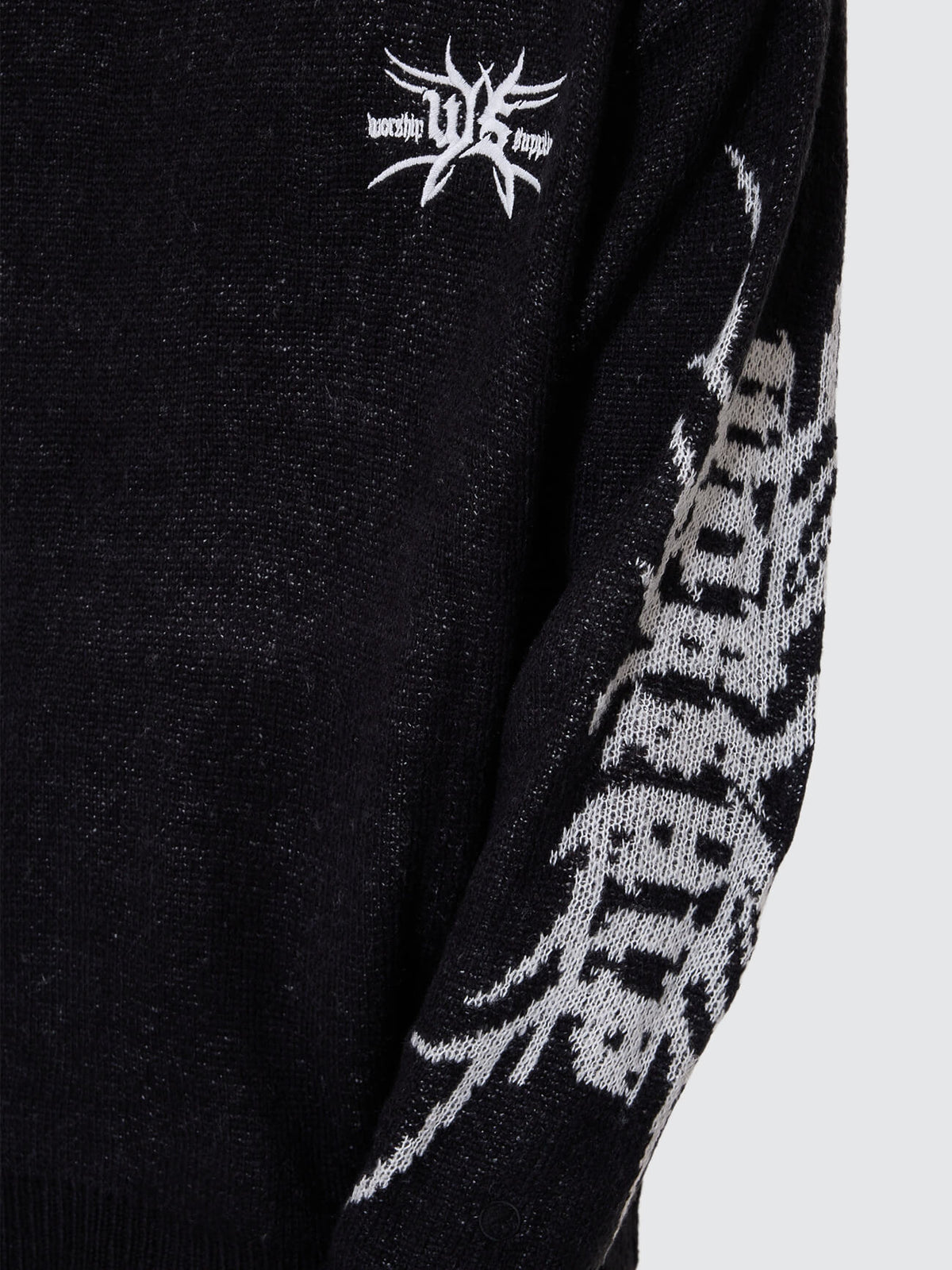 Trudge Knit Crew Black - Image 2