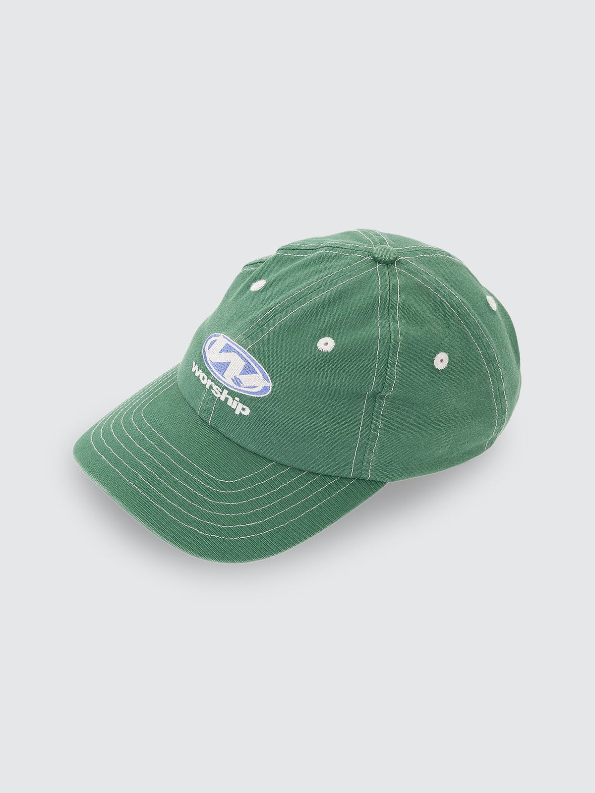 Sonic 6 Panel Canvas Hat Eden Green - Image 2
