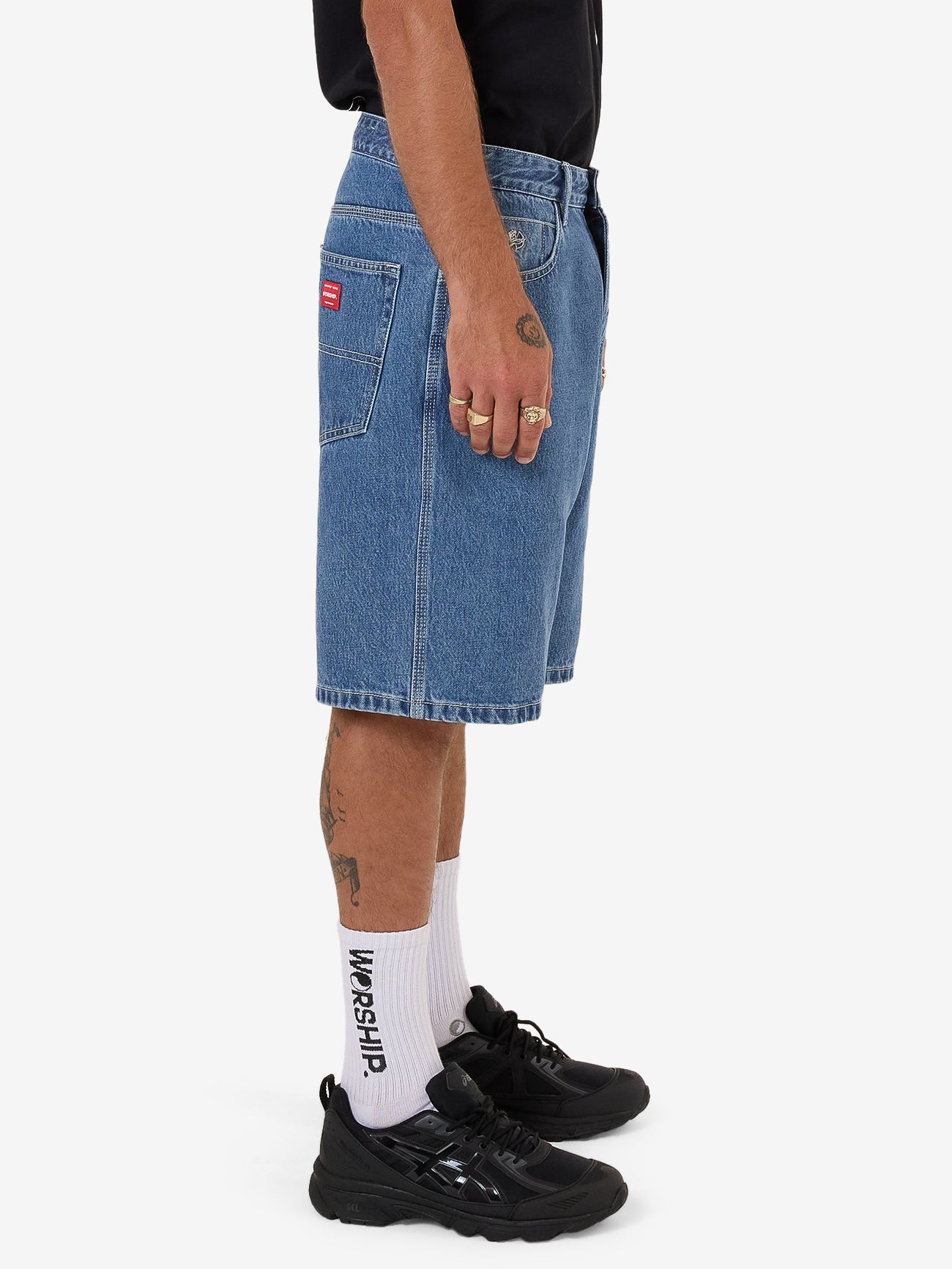 Big Dawg Jean Short - Sky High Blue
