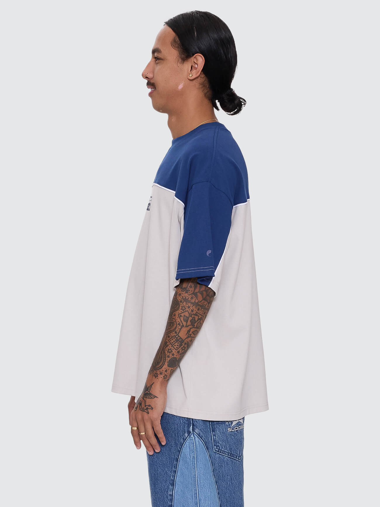Blender Oversize Panel Tee Blue Depths - Image 4