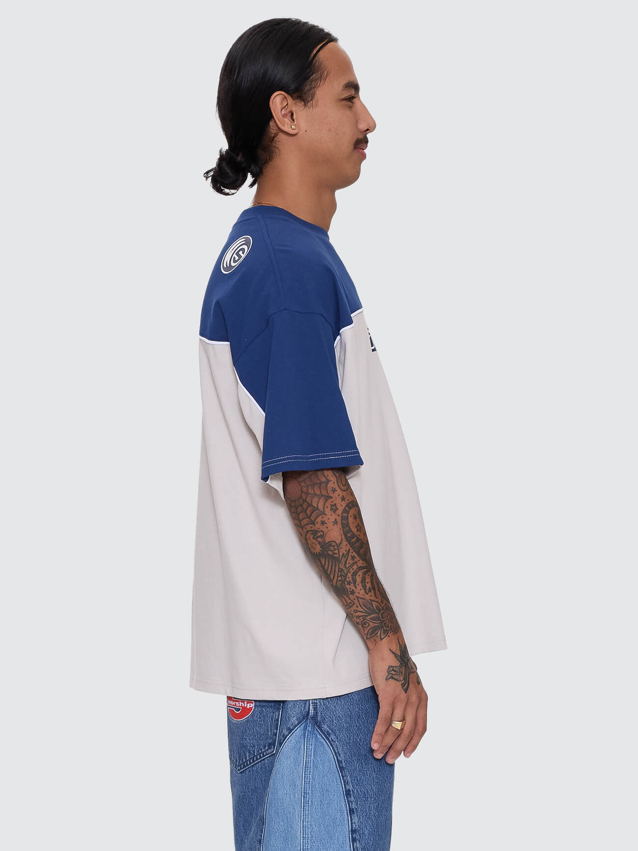 Blender Oversize Panel Tee Blue Depths - Image 7