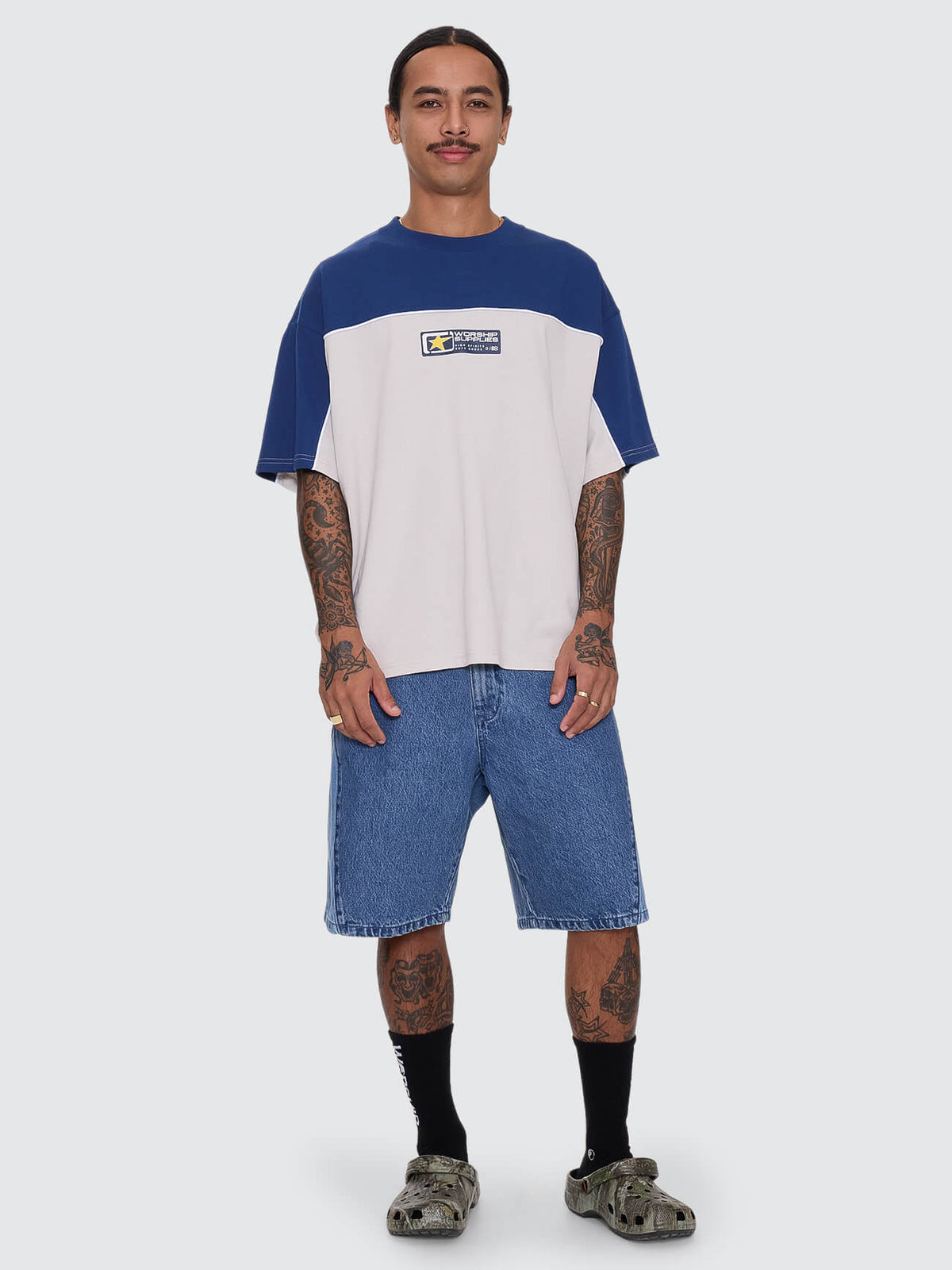 Blender Oversize Panel Tee Blue Depths - Image 3