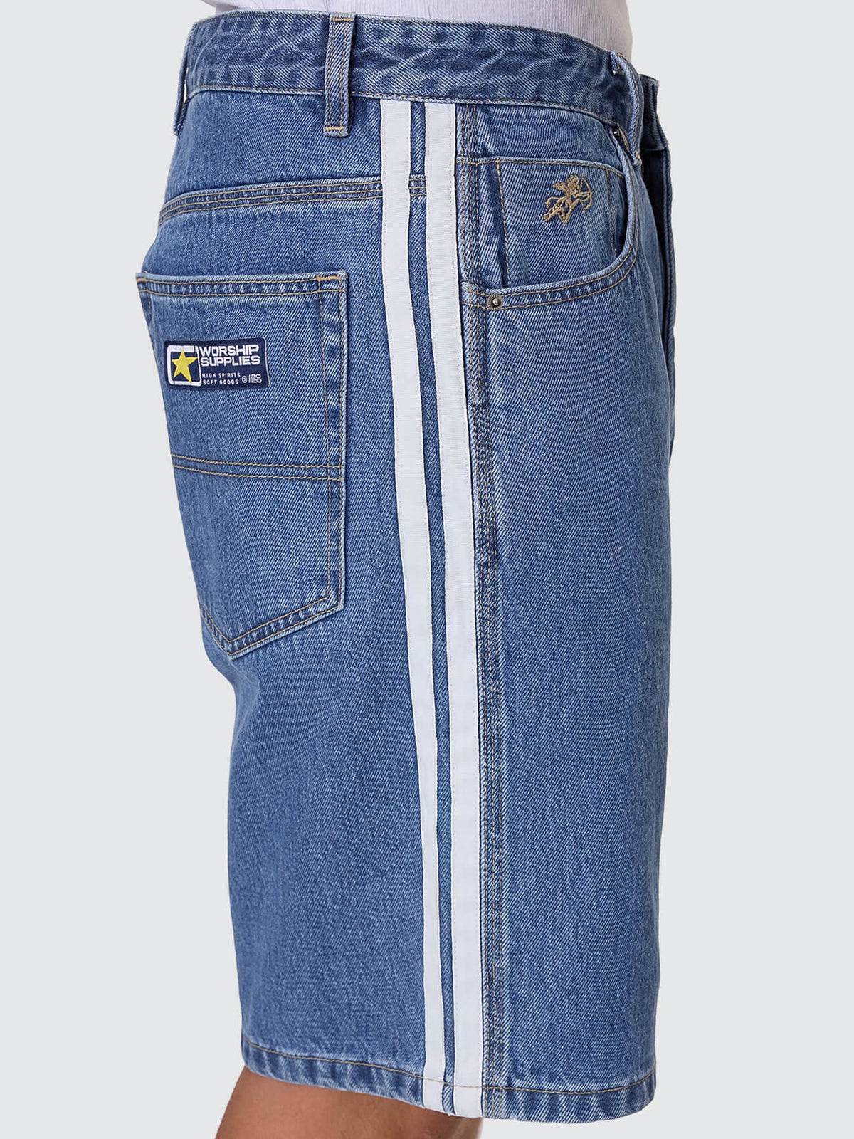 Blender Big Dawg Jean Short - Sky High Blue