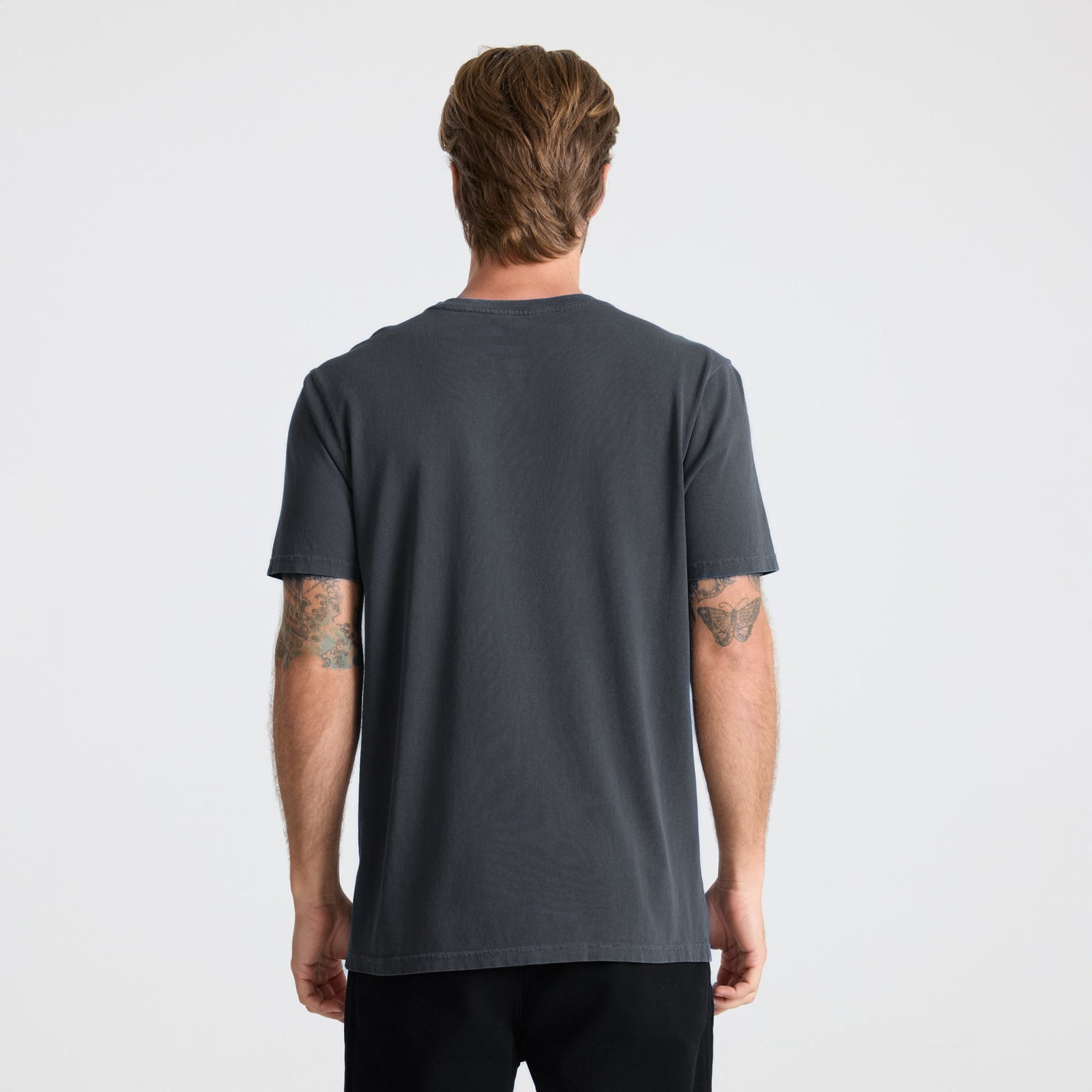 Mens Safecamp Embroidery Premium T Shirt Charcoal - Image 5