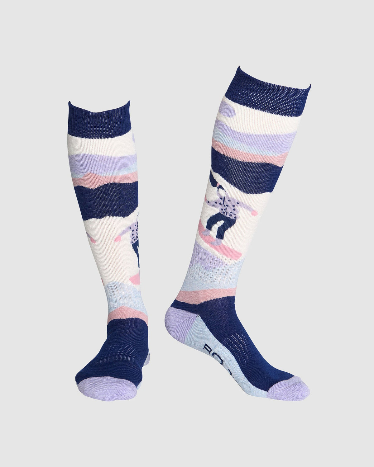 Womens Retro Boarder Snow Socks