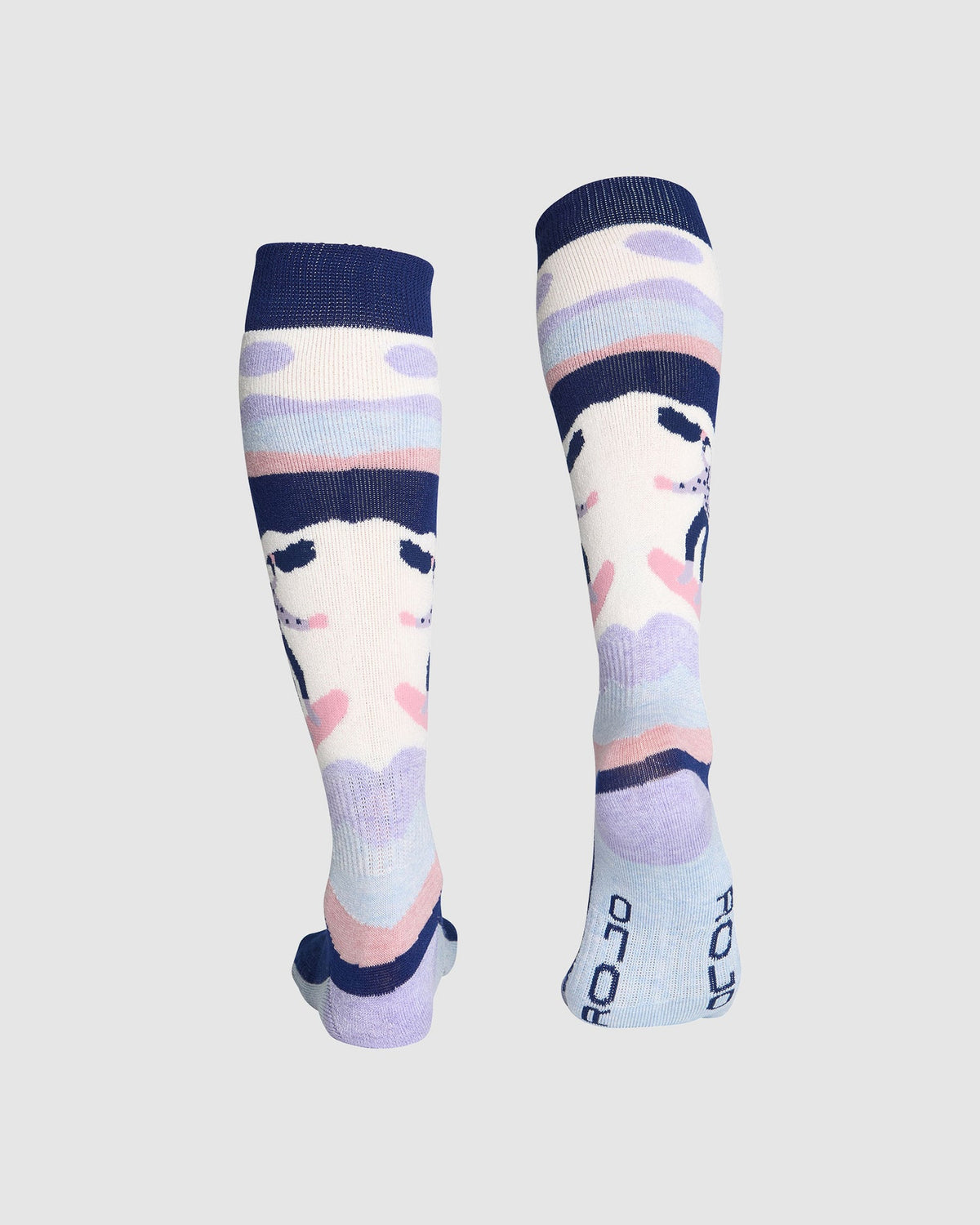 Womens Retro Boarder Snow Socks