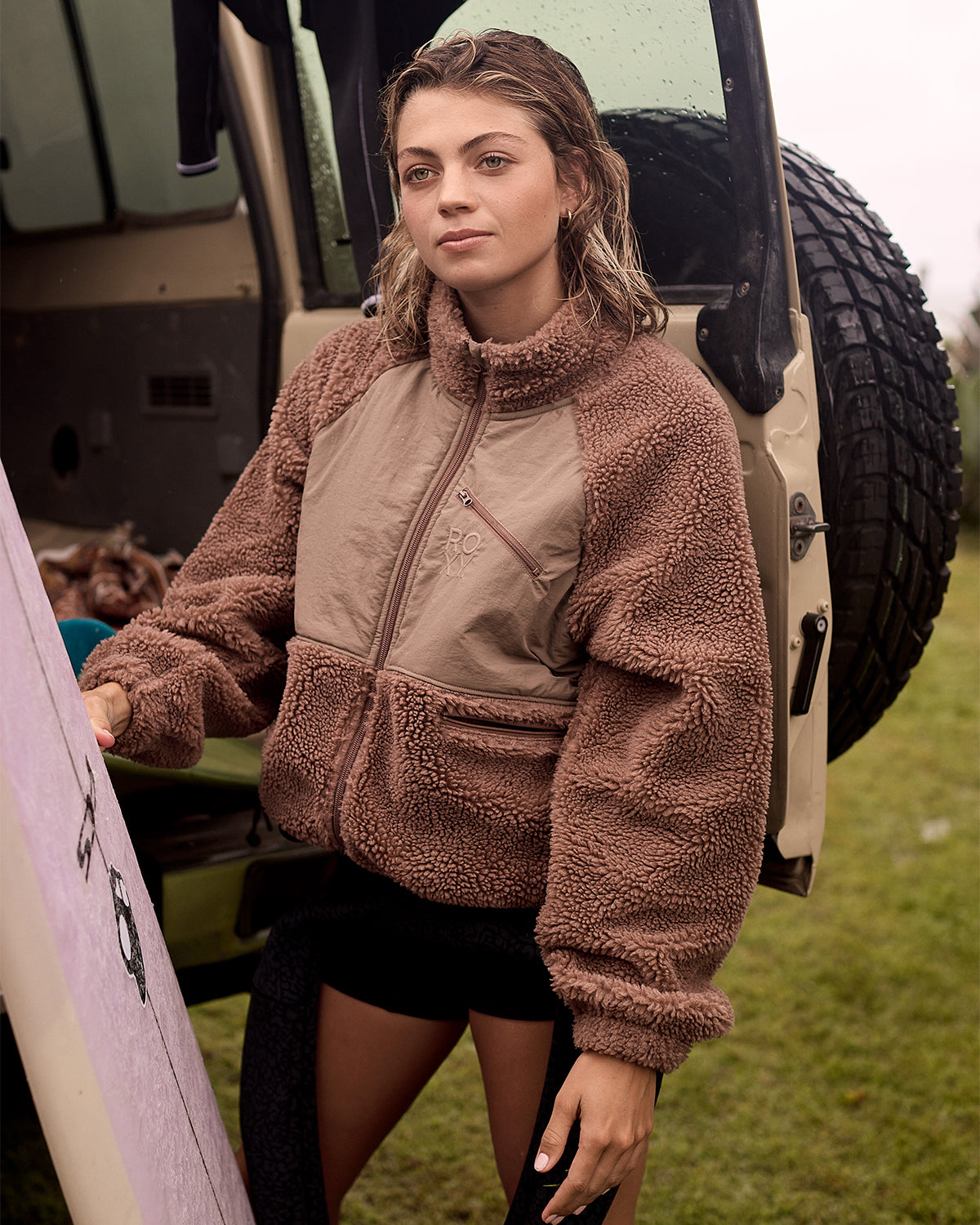 Womens At Dusk Casual Jacket Mocha - Image 1