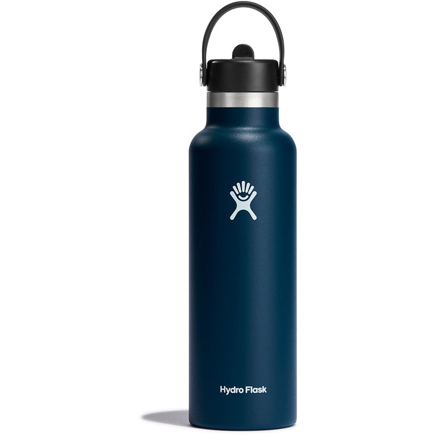 Hydration 21oz Standard Mouth Flex Straw Cap Insulated Water Bottle