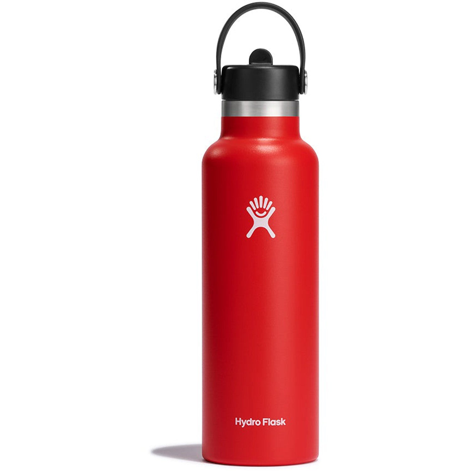 Hydration 21oz Standard Mouth Flex Straw Cap Insulated Water Bottle