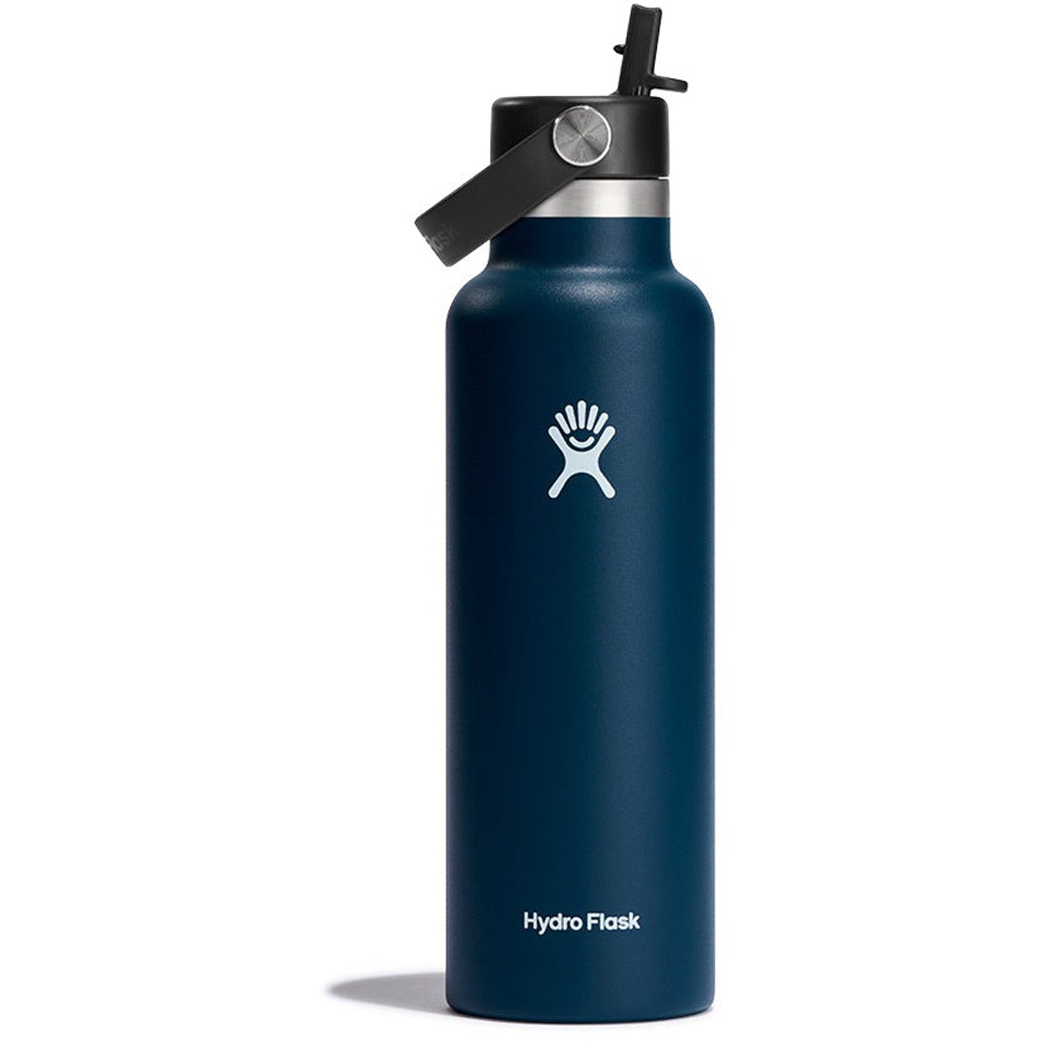 Hydration 21oz Standard Mouth Flex Straw Cap Insulated Water Bottle