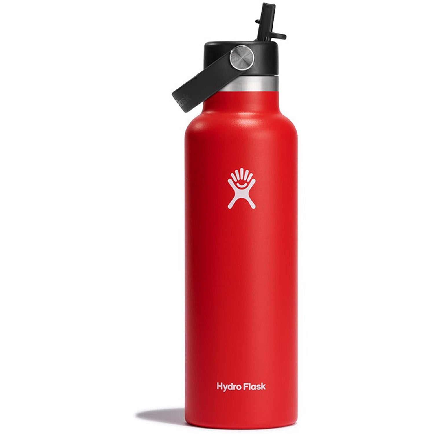 Hydration 21oz Standard Mouth Flex Straw Cap Insulated Water Bottle