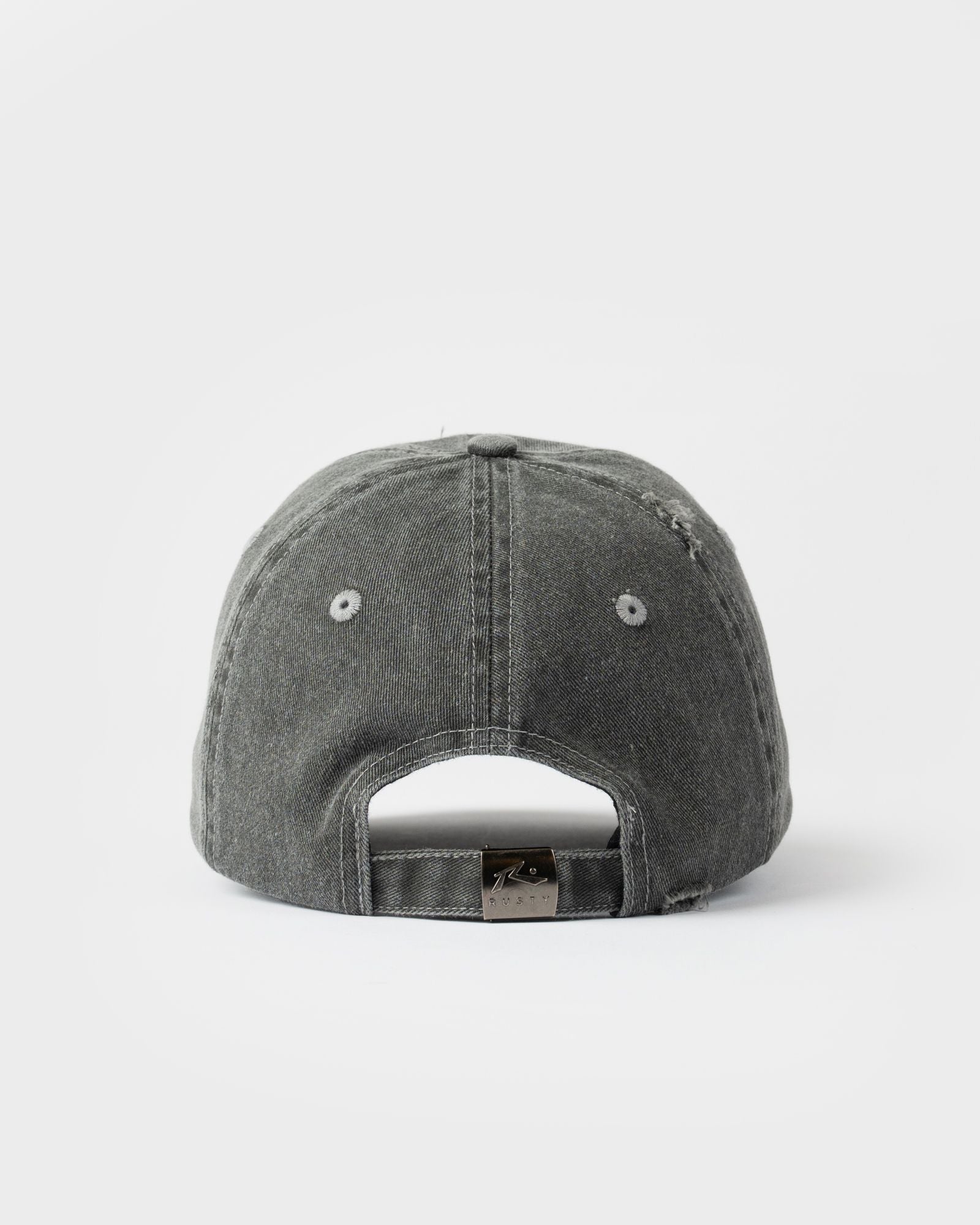 Split Seam Dad Cap Washed Black - Image 4