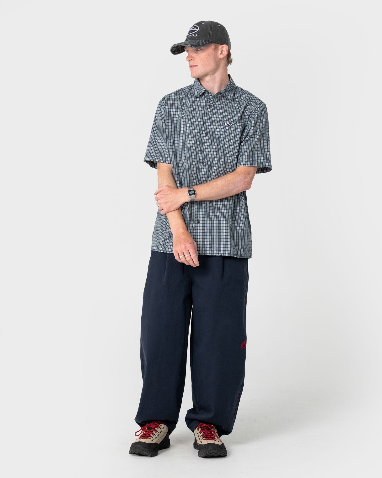 Split Seam Dad Cap Washed Black - Image 5