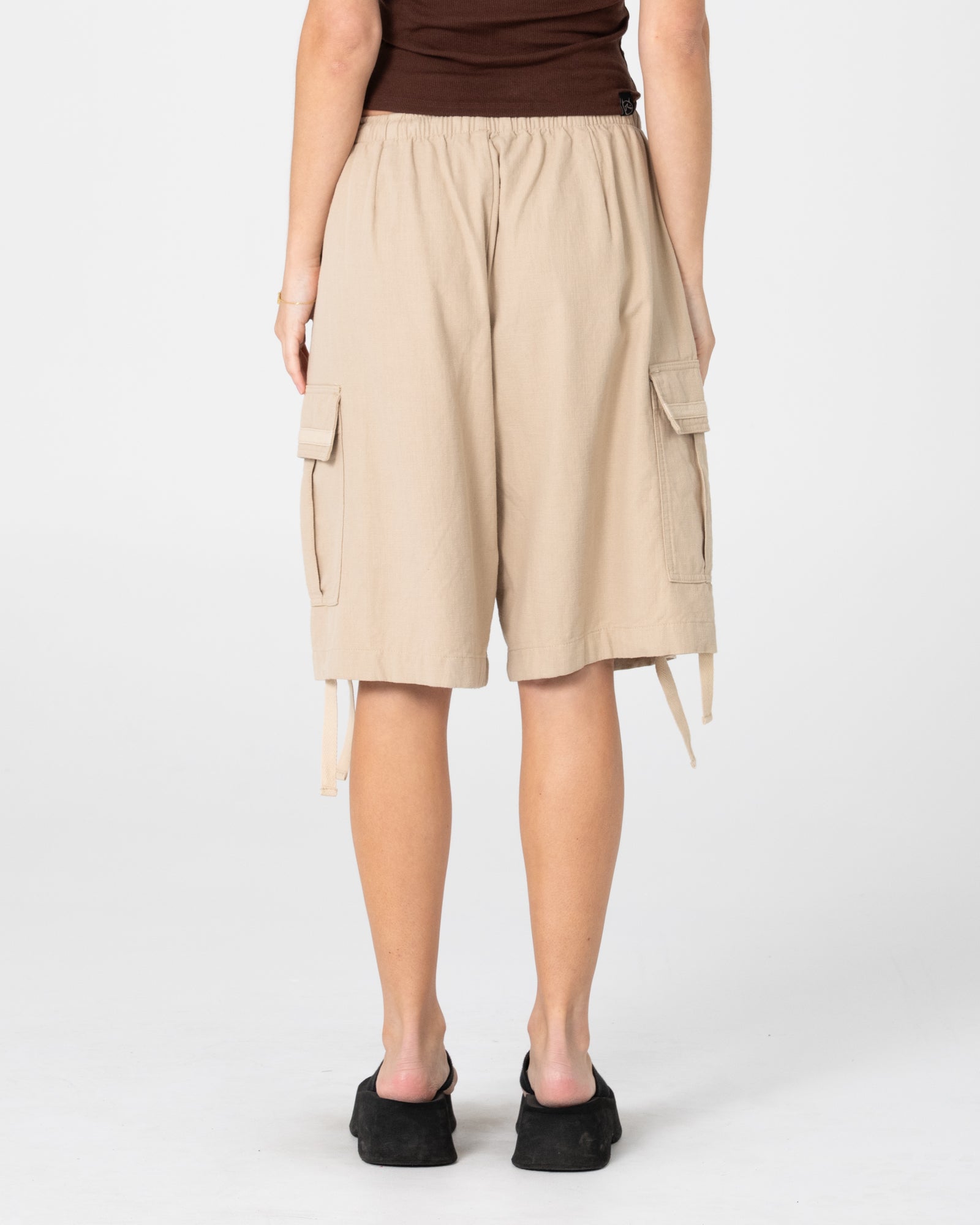Womens River Walk Short Oatmeal - Image 3