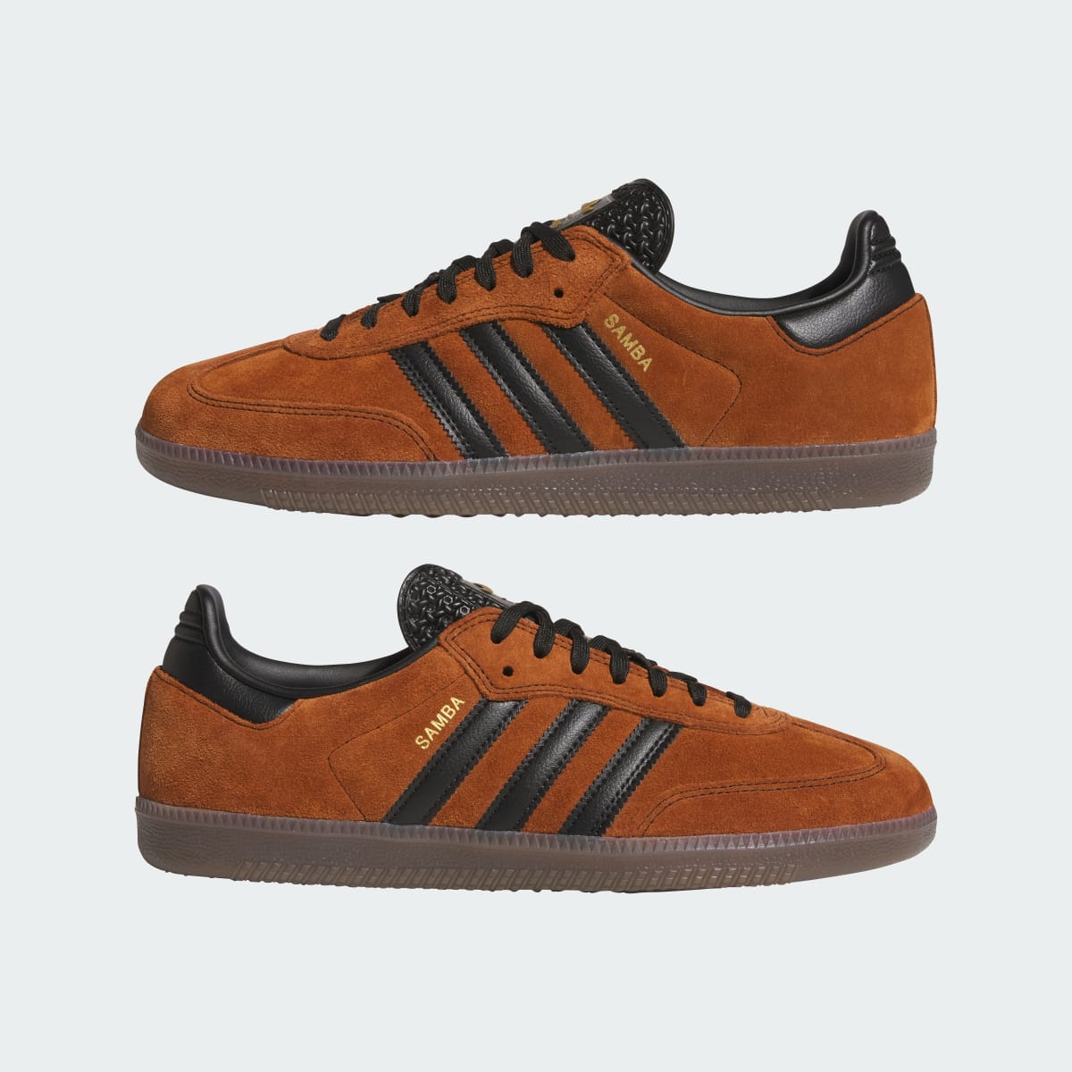 Samba Adv Shoes Dusky Bronze / Core Black / Gum - Image 8