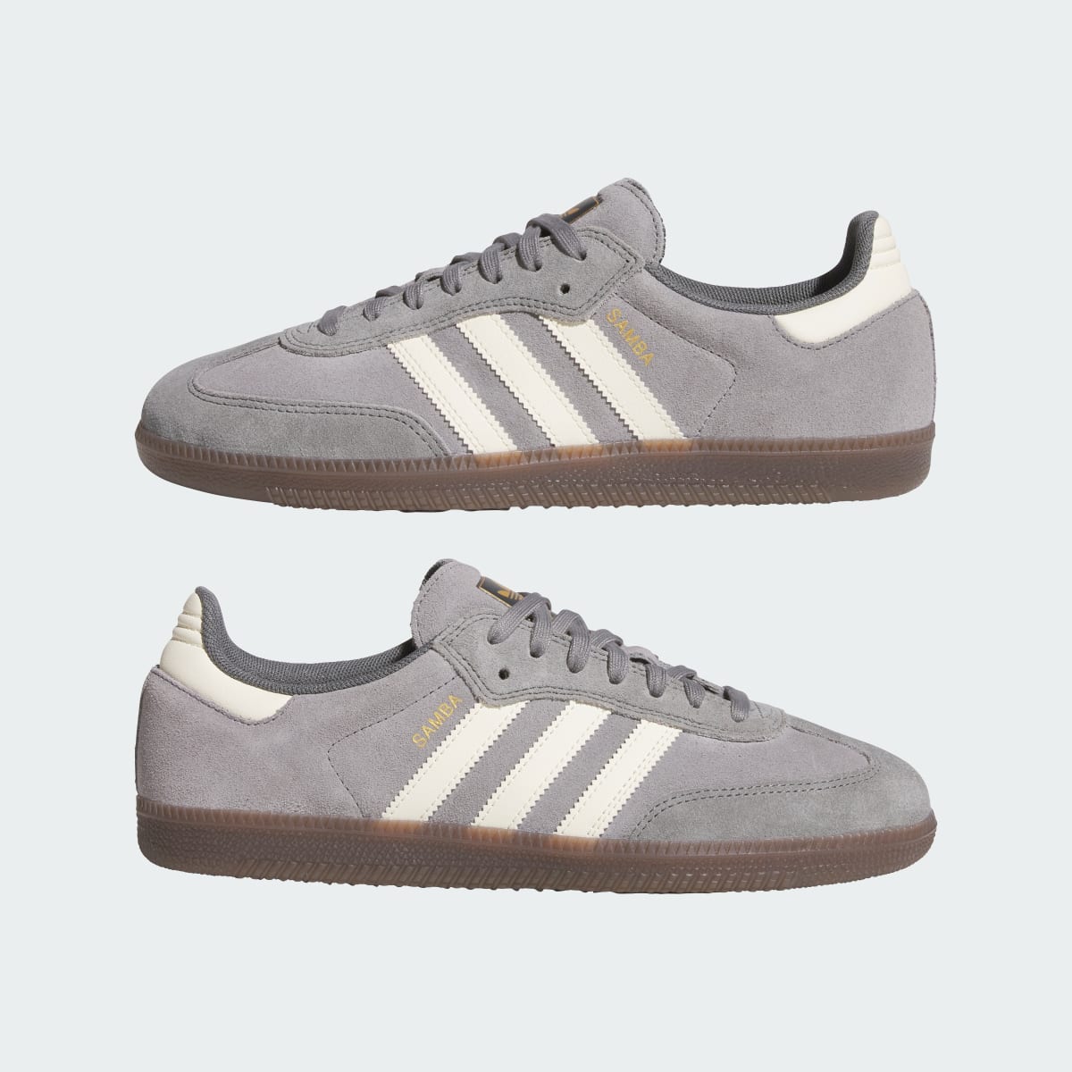 Samba Adv Shoes Grey Four / Cream White / Grey Three - Image 8