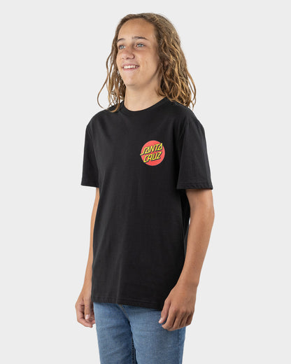 Classic Dot Chest Boys T-Shirt Purple