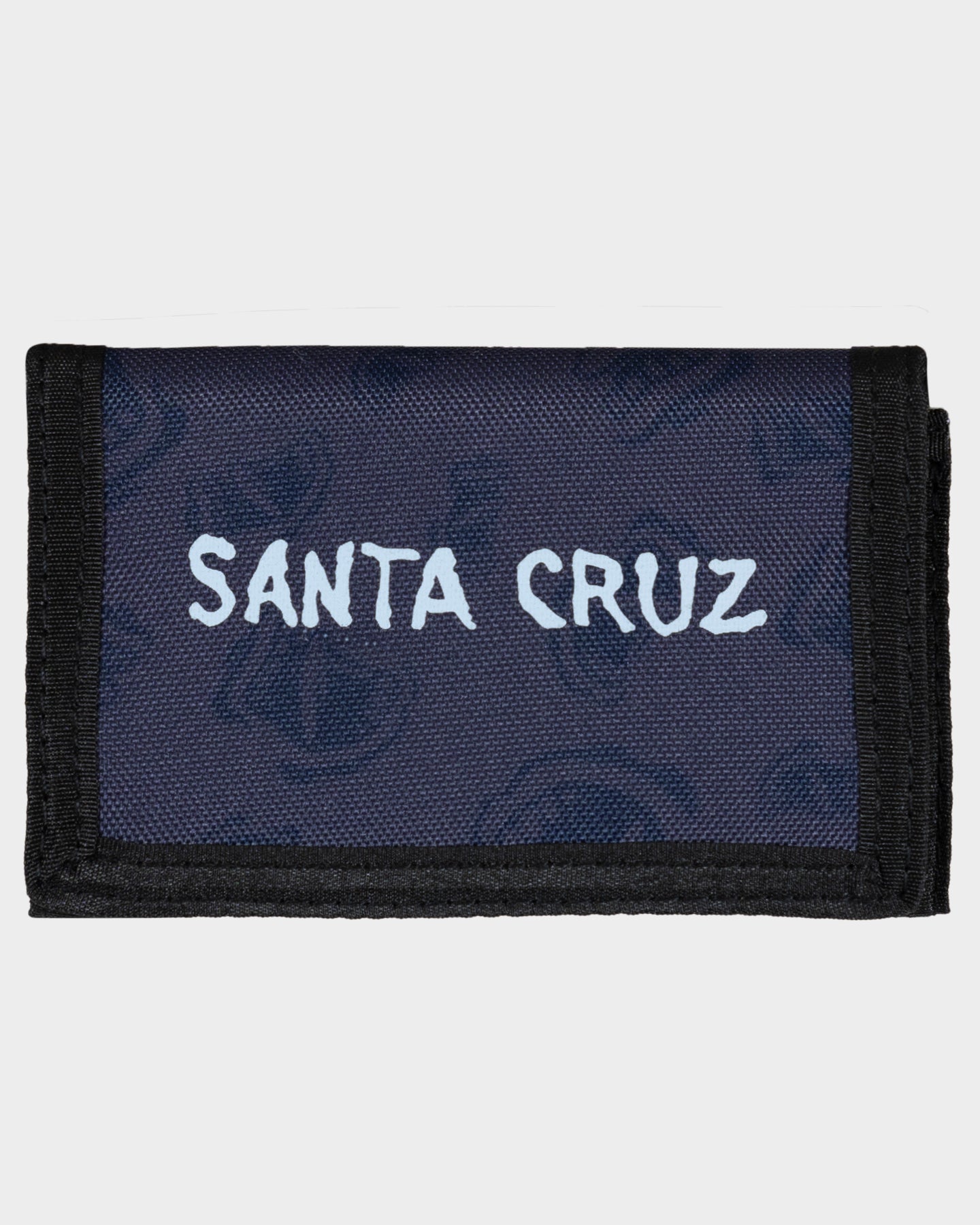 Mens Screaming Mouth Velcro Wallet Dark Blue - Image 1