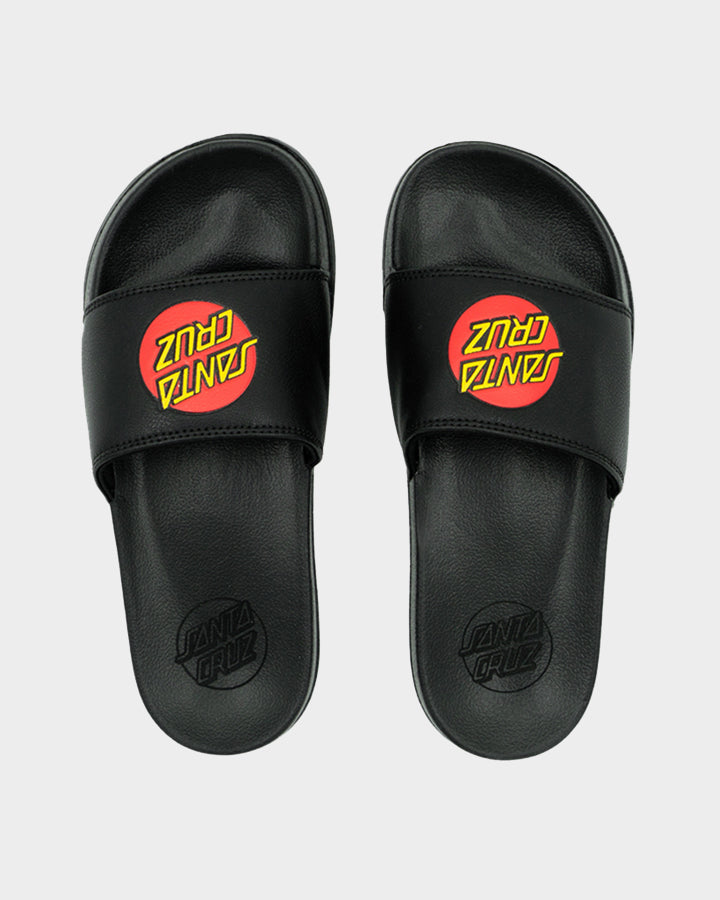 Boys Classic Dot Slides Black - Image 1