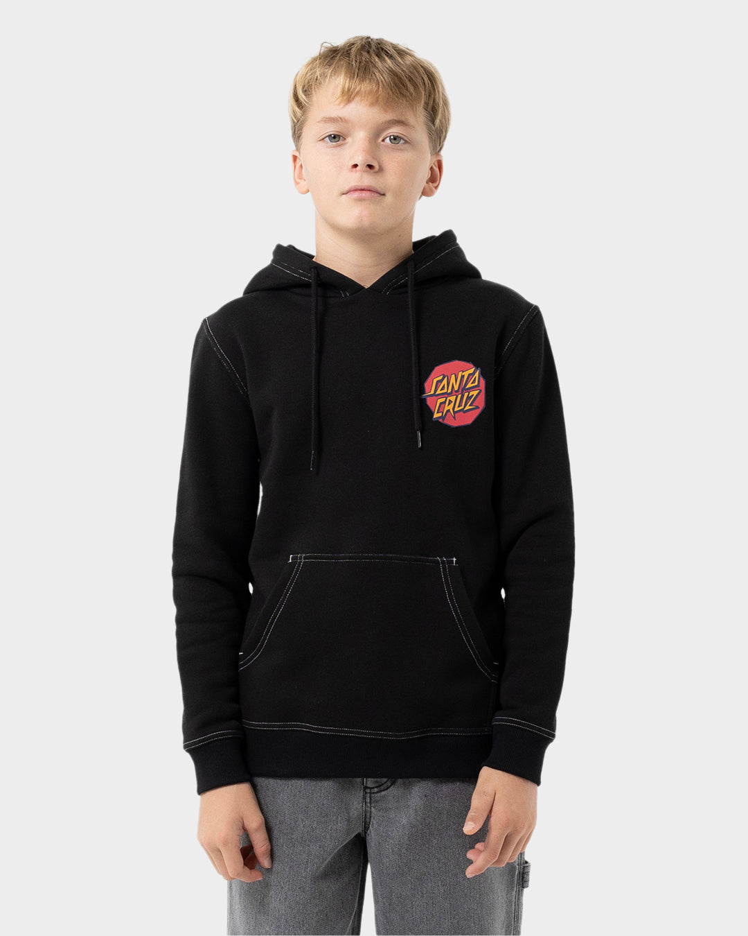 Kids Meek Scratched Slasher Hoodie Black - Image 3