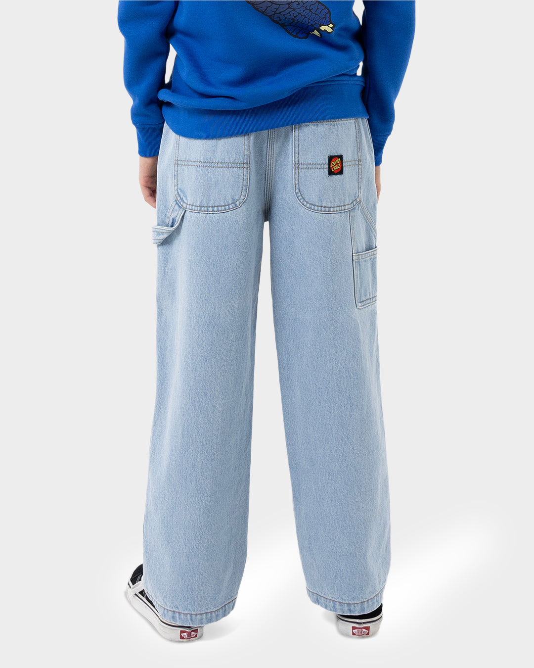 Kids Classic Dot Carpenter Casual Pant Light Washed Indigo - Image 5