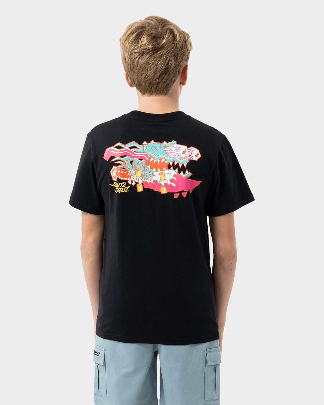 Kids Meek Scratched Slasher T Shirt Black - Image 7