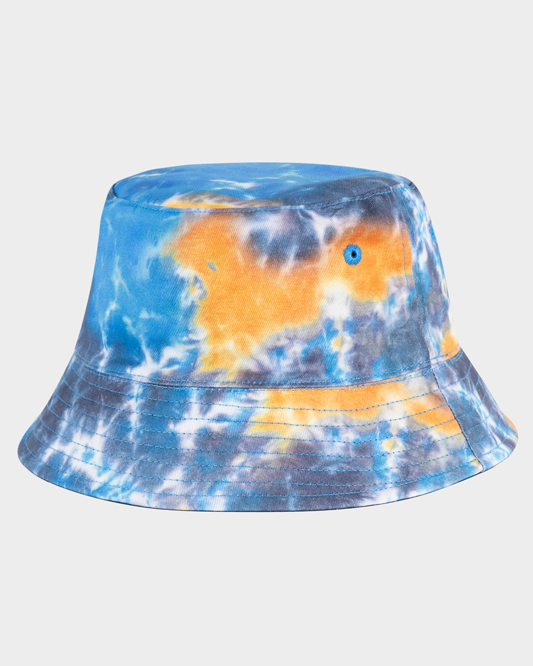 Industrial Dot Mono Boys Reversible Bucket Hat Blue Tie Dye - Image 2