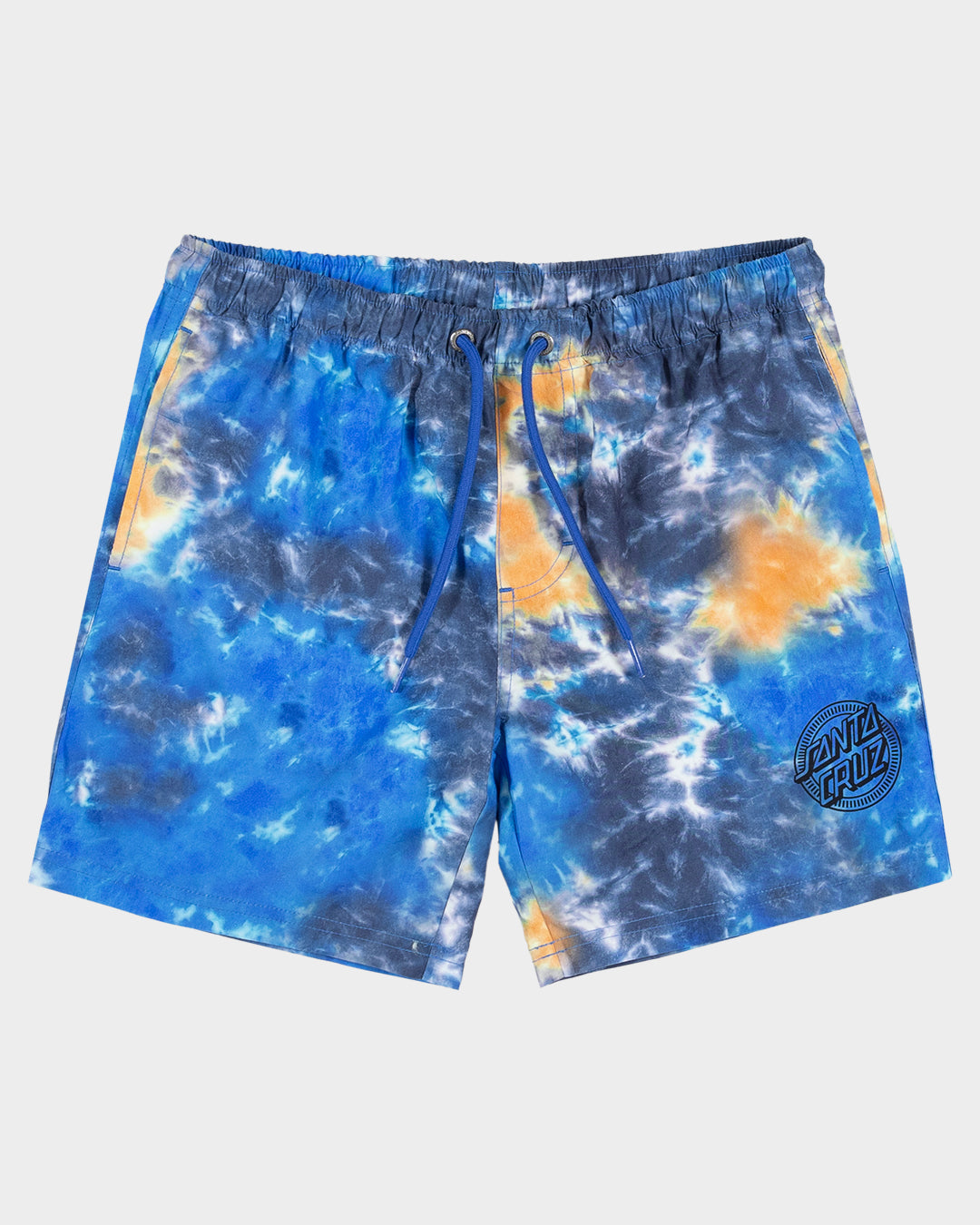 Kids Industrial Dot Mono Board Short Blue Tie Dye - Image 1