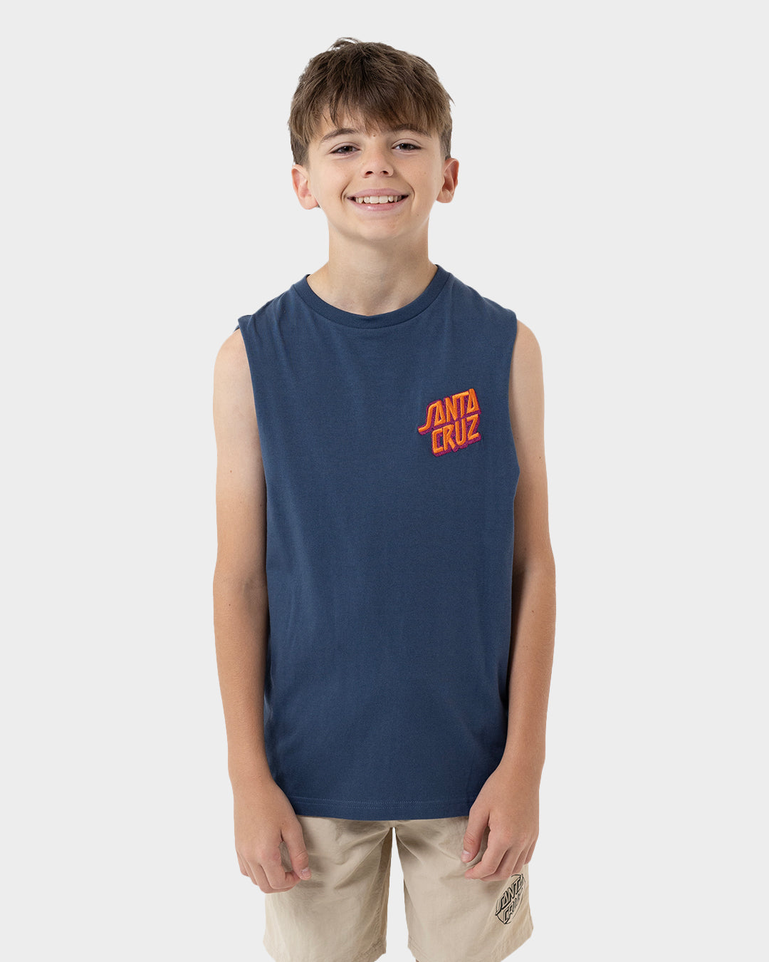 Kids Summer 76 Singlet Dark Blue - Image 3