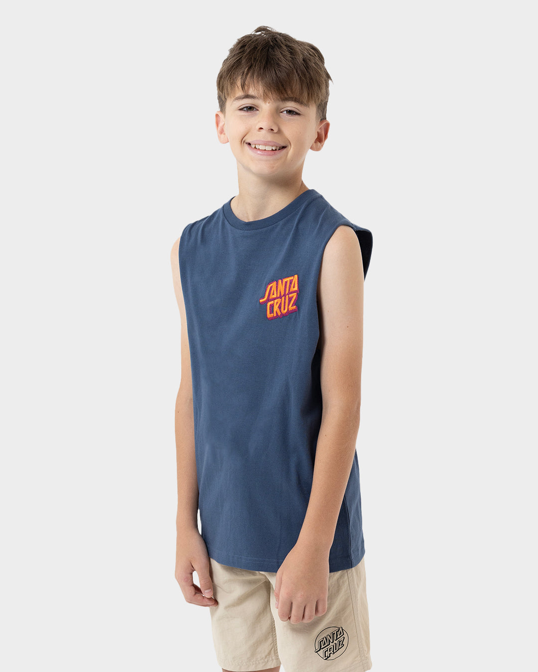 Kids Summer 76 Singlet Dark Blue - Image 4