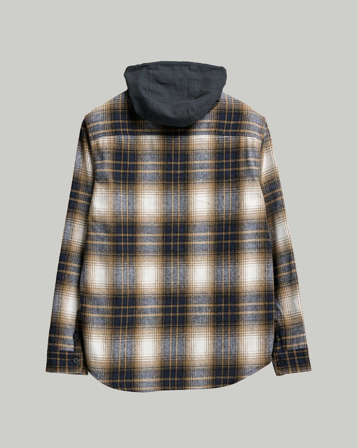 Check Flannel Hooded Shirt