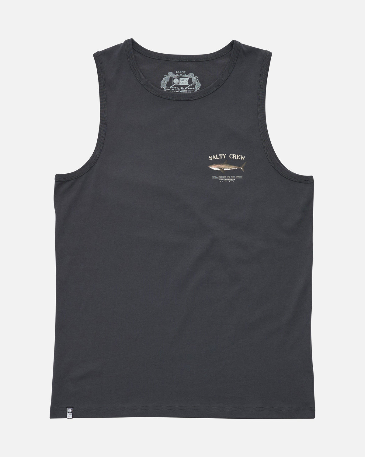 Mens Bruce Muscle Tee Coal - Image 2