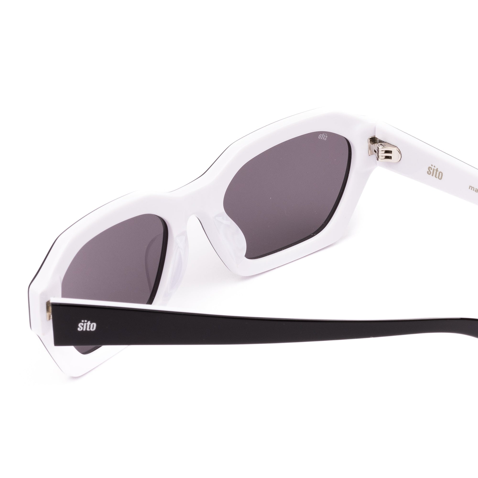 Kinetic Black White Sunglasses