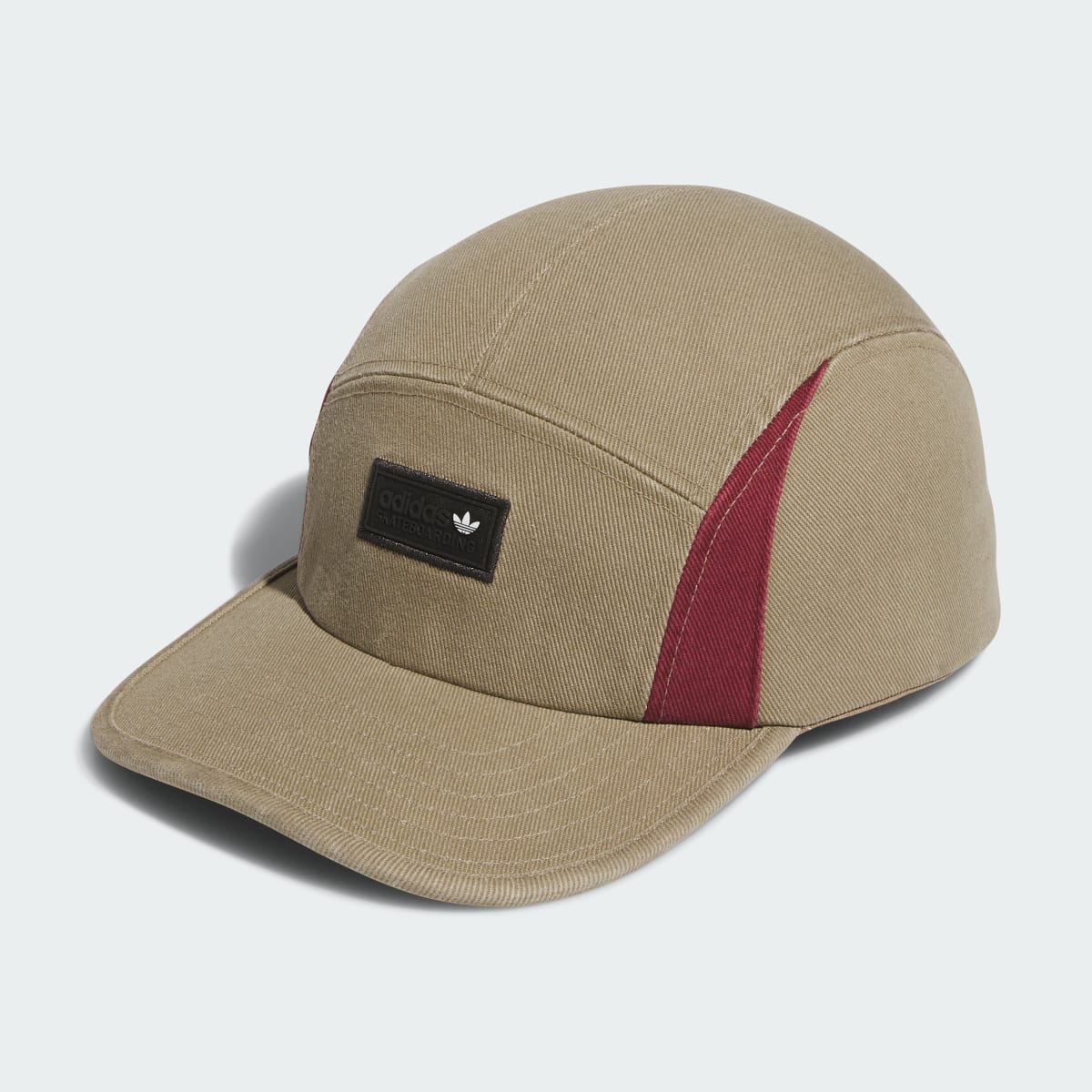 Skateboarding Faded 5-Panel Cap Khaki Six - Image 1