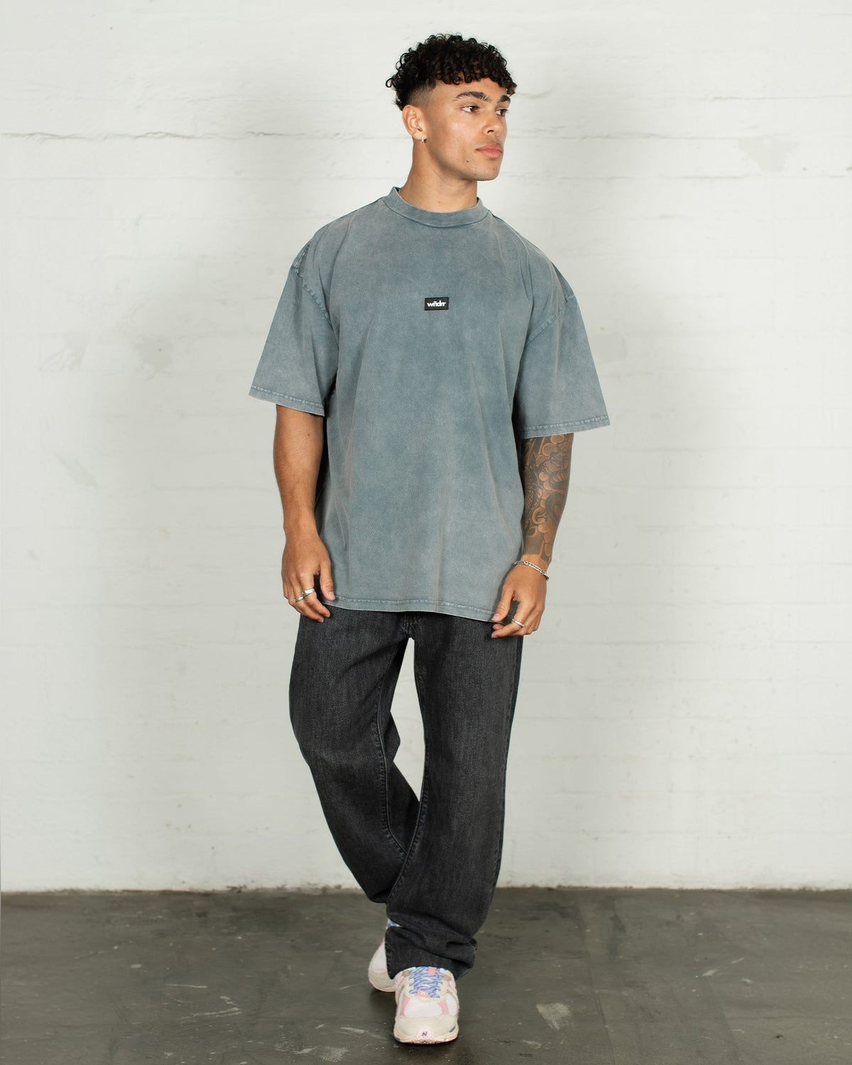 Soho Club Tee Washed Grey - Image 5
