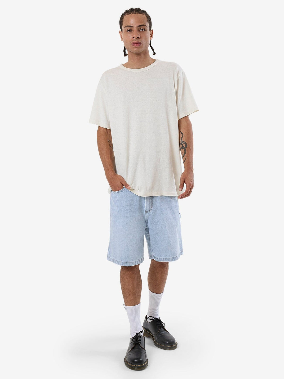 Slacker Denim Short Light Ash Blue - Image 5