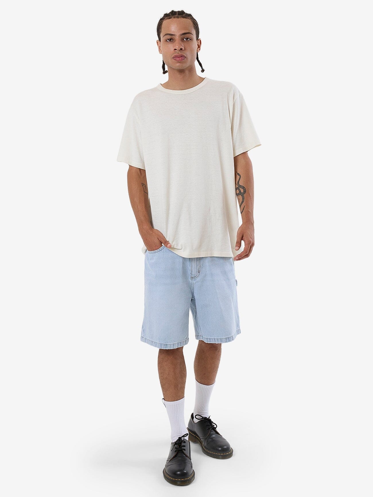 Slacker Denim Short Light Ash Blue - Image 5