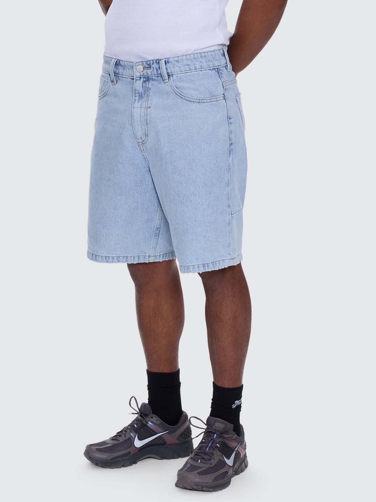 Mens Mid Slacker Relaxed Walk Short Serenity Blue - Image 2