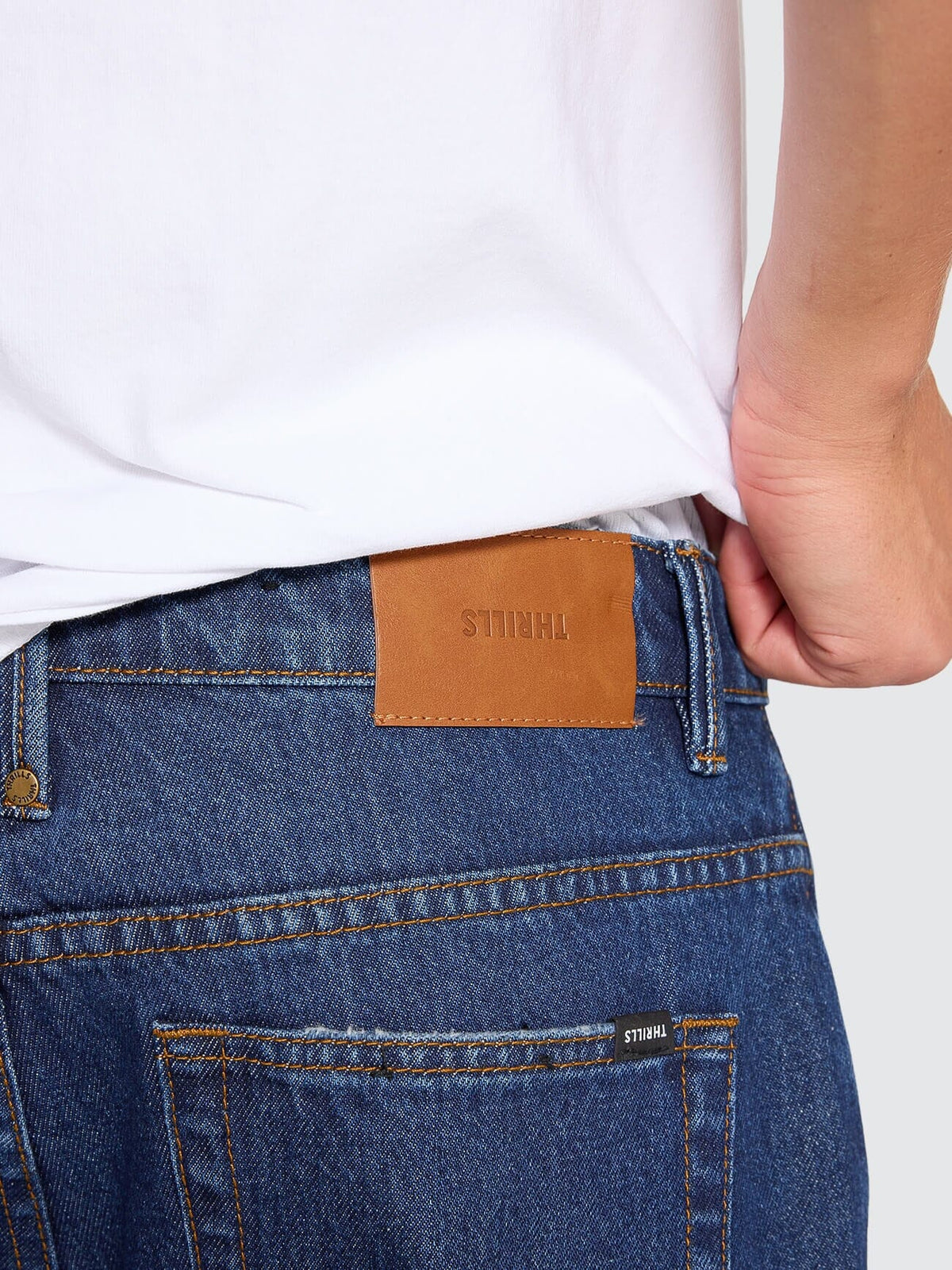 Mens Slacker Relaxed Denim Rinsed Ink - Image 7