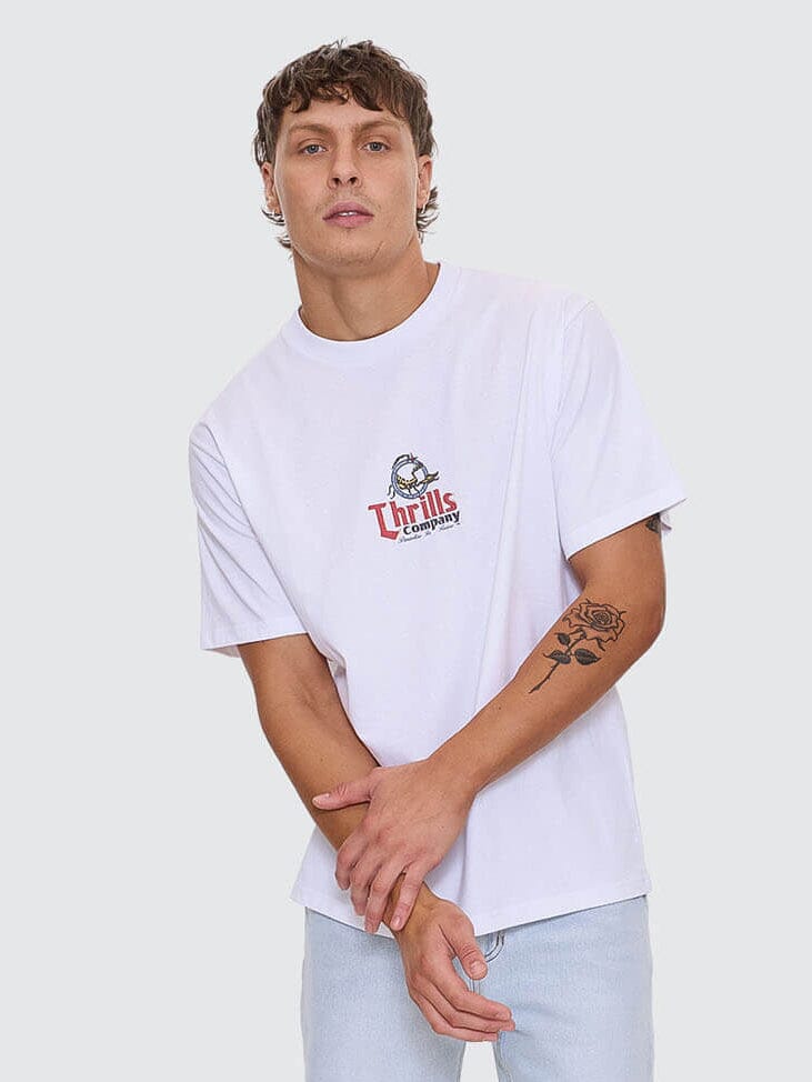 Mens Banquet Merch Fit T Shirt White - Image 1