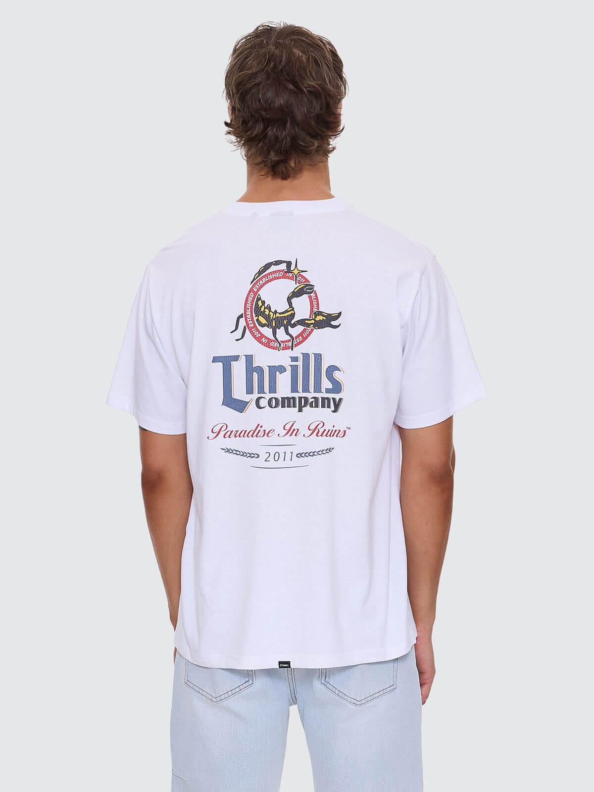Mens Banquet Merch Fit T Shirt White - Image 4