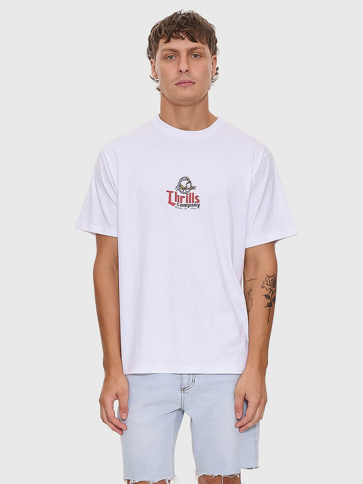 Mens Banquet Merch Fit T Shirt White - Image 6