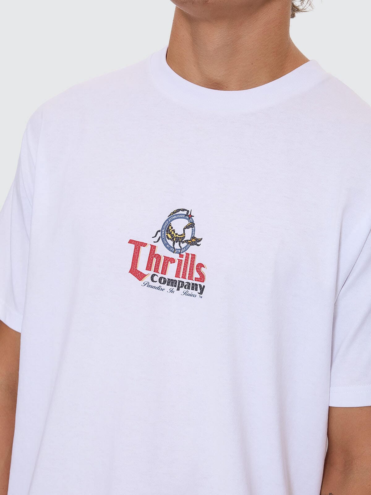 Mens Banquet Merch Fit T Shirt White - Image 2