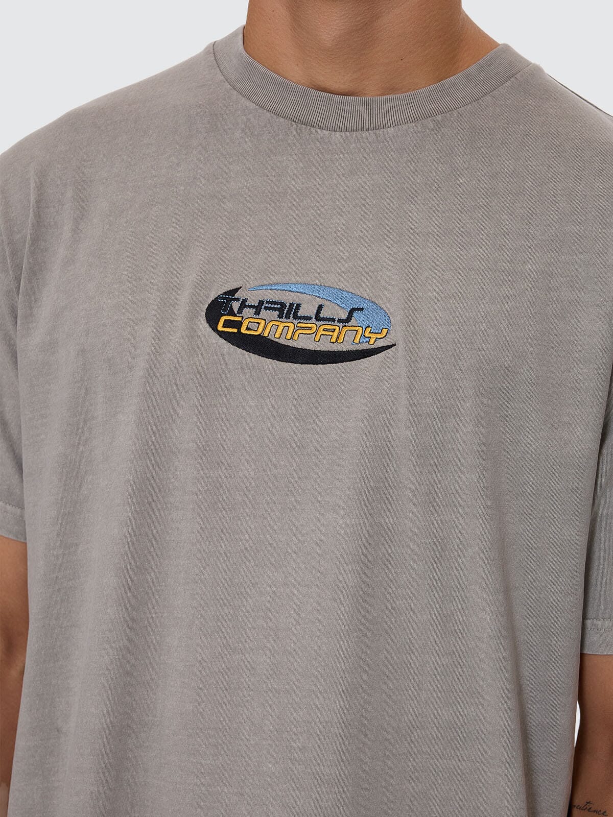 Mens Track Record Merch Fit T Shirt Fog - Image 2