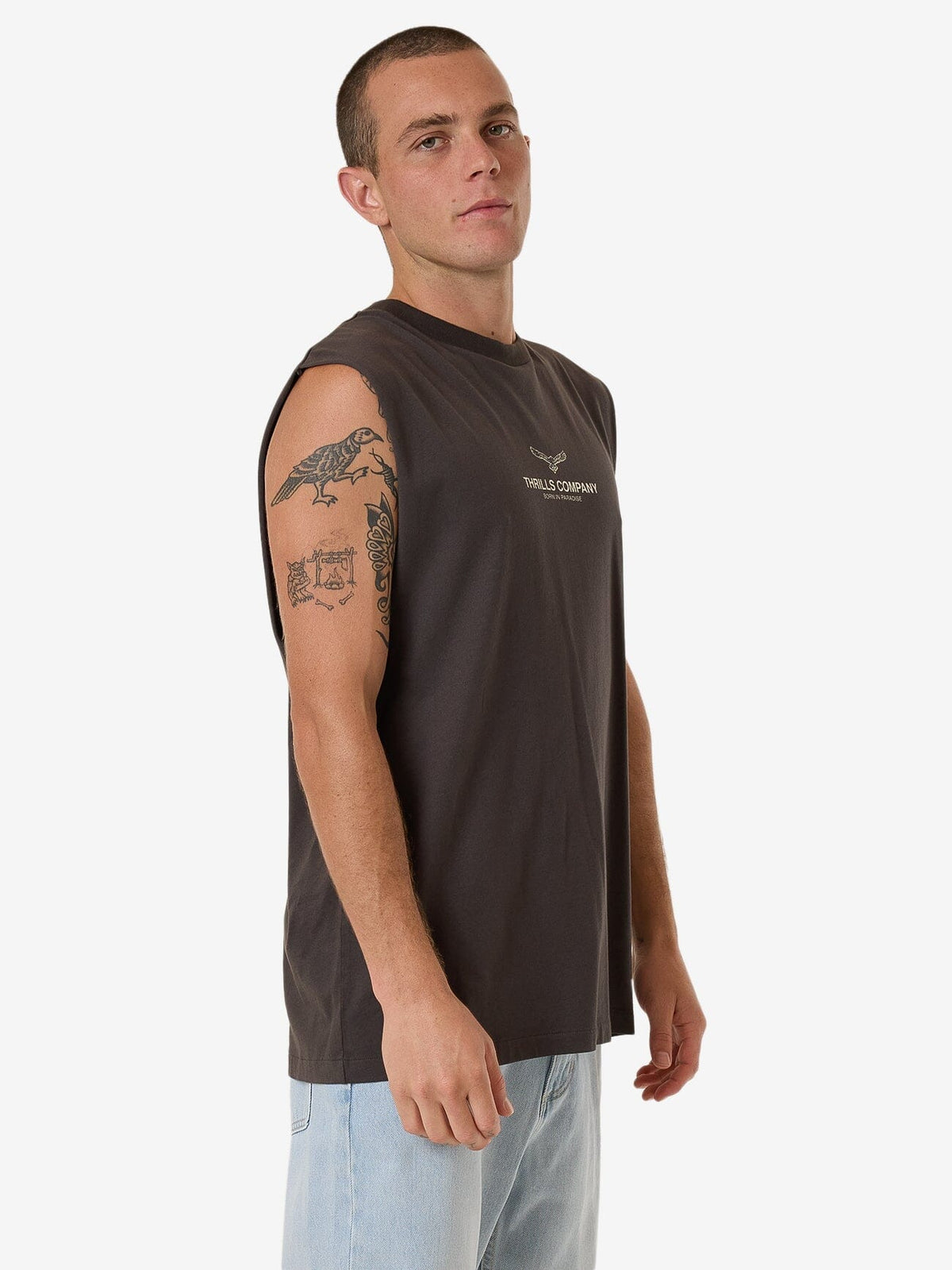 Emblem Merch Fit Muscle Tee