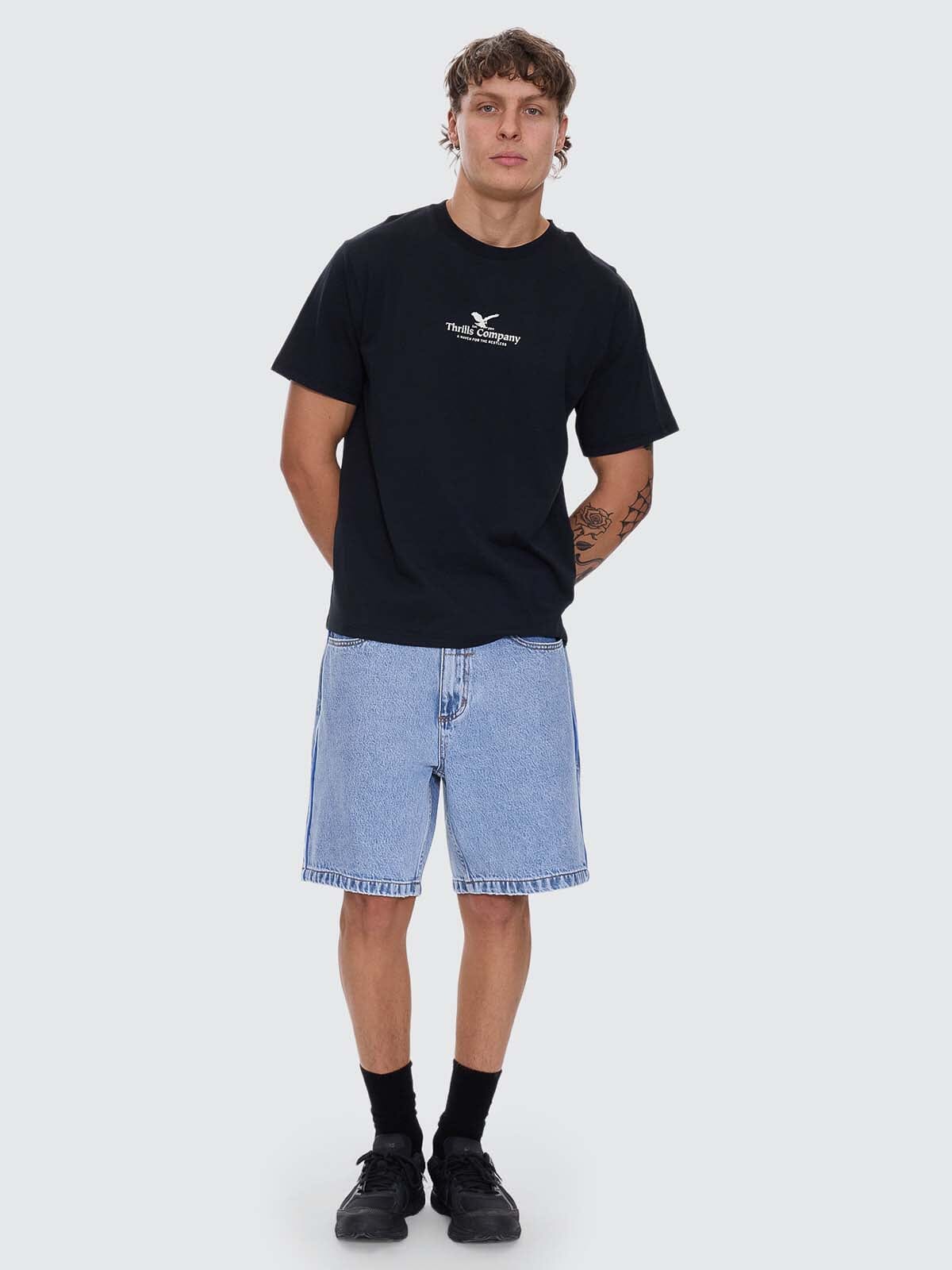 Mens A Haven For The Restless T Shirt Washed Black - Image 5