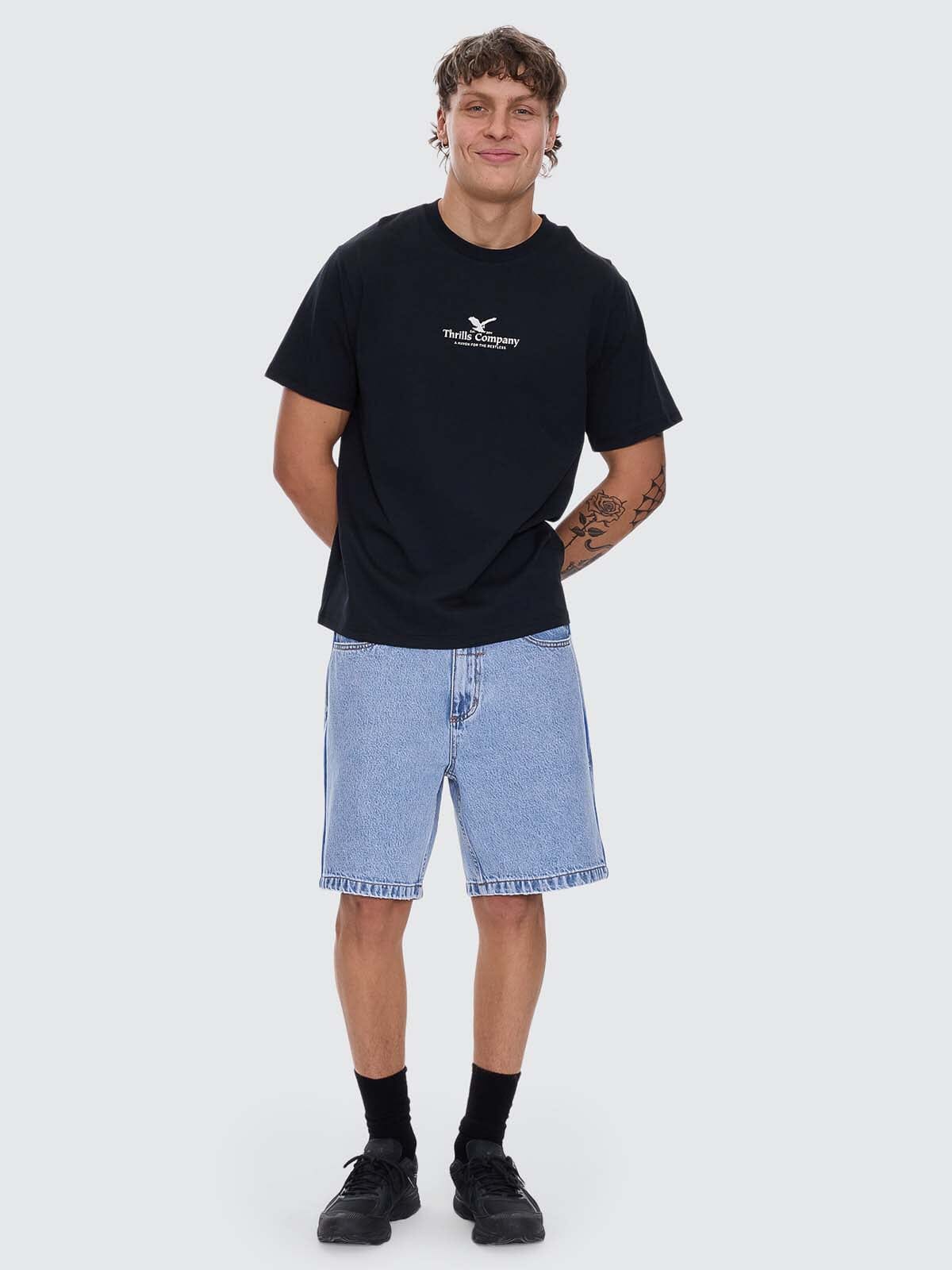 Mens A Haven For The Restless T Shirt Washed Black - Image 6