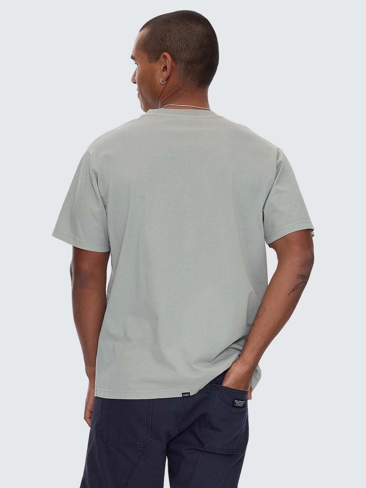 Mens A Haven For The Restless T Shirt Dirty Sage - Image 3